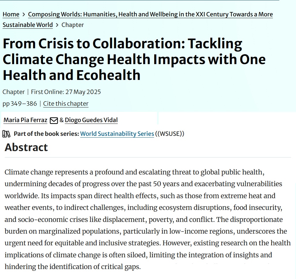 From Crisis to Collaboration: Tackling Climate Change Health Impacts with One Health and Ecohealth