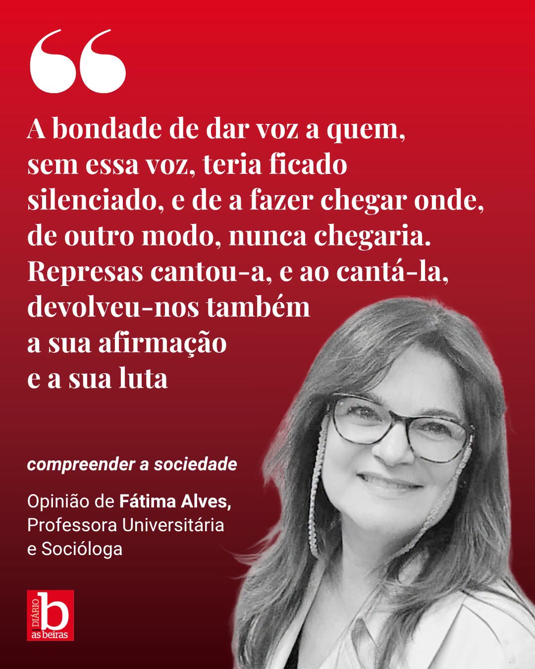 Quando uma voz se cala, o silêncio nunca é apenas individual