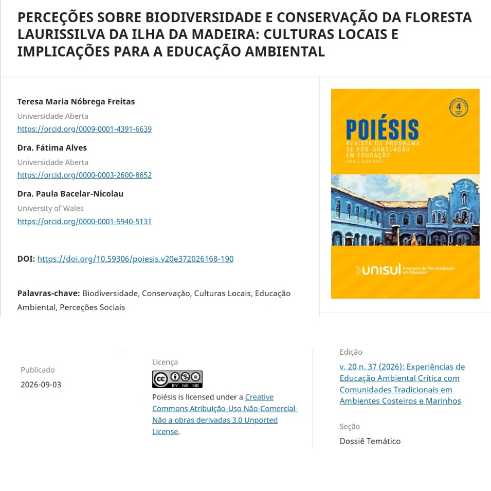 Biodiversidade, culturas locais e Educação Ambiental na Madeira
