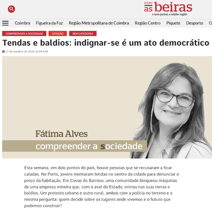 Tendas e baldios: indignar-se é um ato democrático
